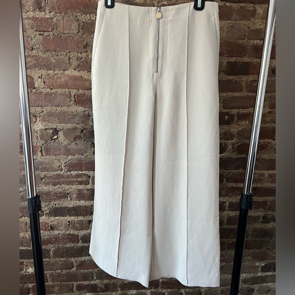Aritzia Wilfred Dusty Pink Wide-Leg Trousers
